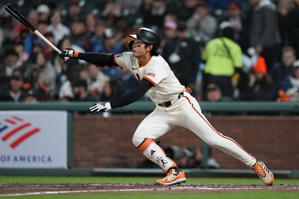 기술적인 타격으로 3경기 연속 안타 친 이정후 [로이터]