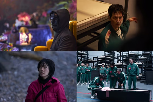 Squid Game 2 cast and crew accepting Critics Choice Award for Best Foreign Language Series